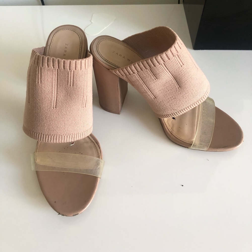 Zara slide on heels